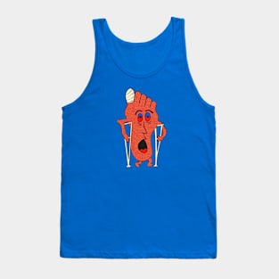 Sad Foot Happy Foot (Back Print) Tank Top